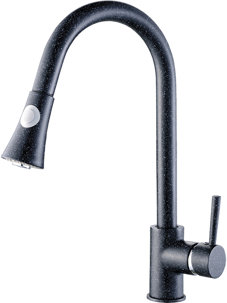 Laveo Daru keukenkraan staand zwart BLD769D