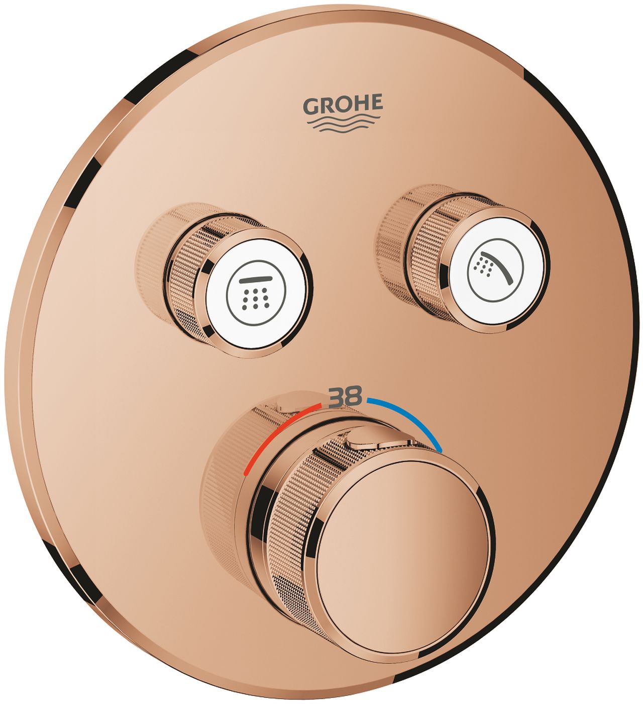 Grohe Grohtherm SmartControl bad- en douchekraan inbouw met thermostaat Warm Sunset 29119DA0