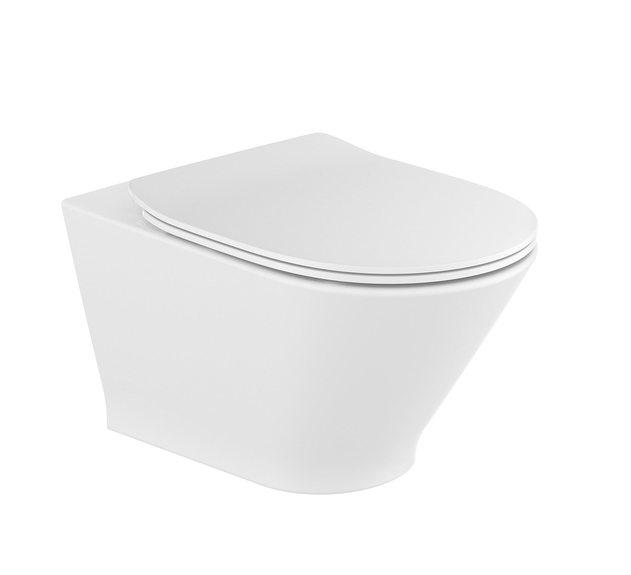 Roca Gap Round toiletpot met softclose toiletbril hangend zonder kraag wit A34H0N8000