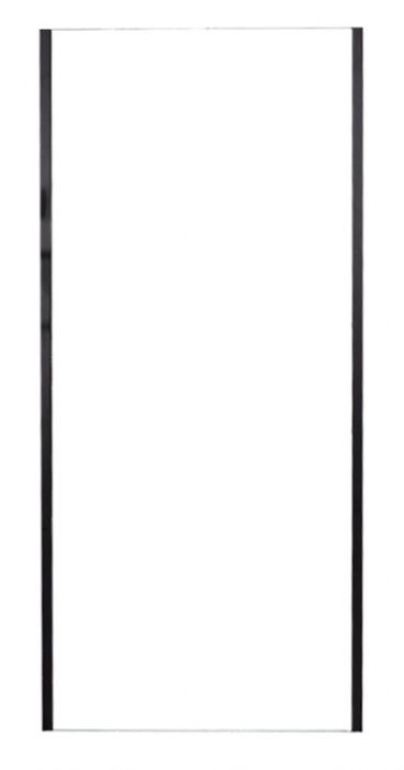 Rea Rapid douchewand 90 cm zwart mat/helder glas REA-K6422