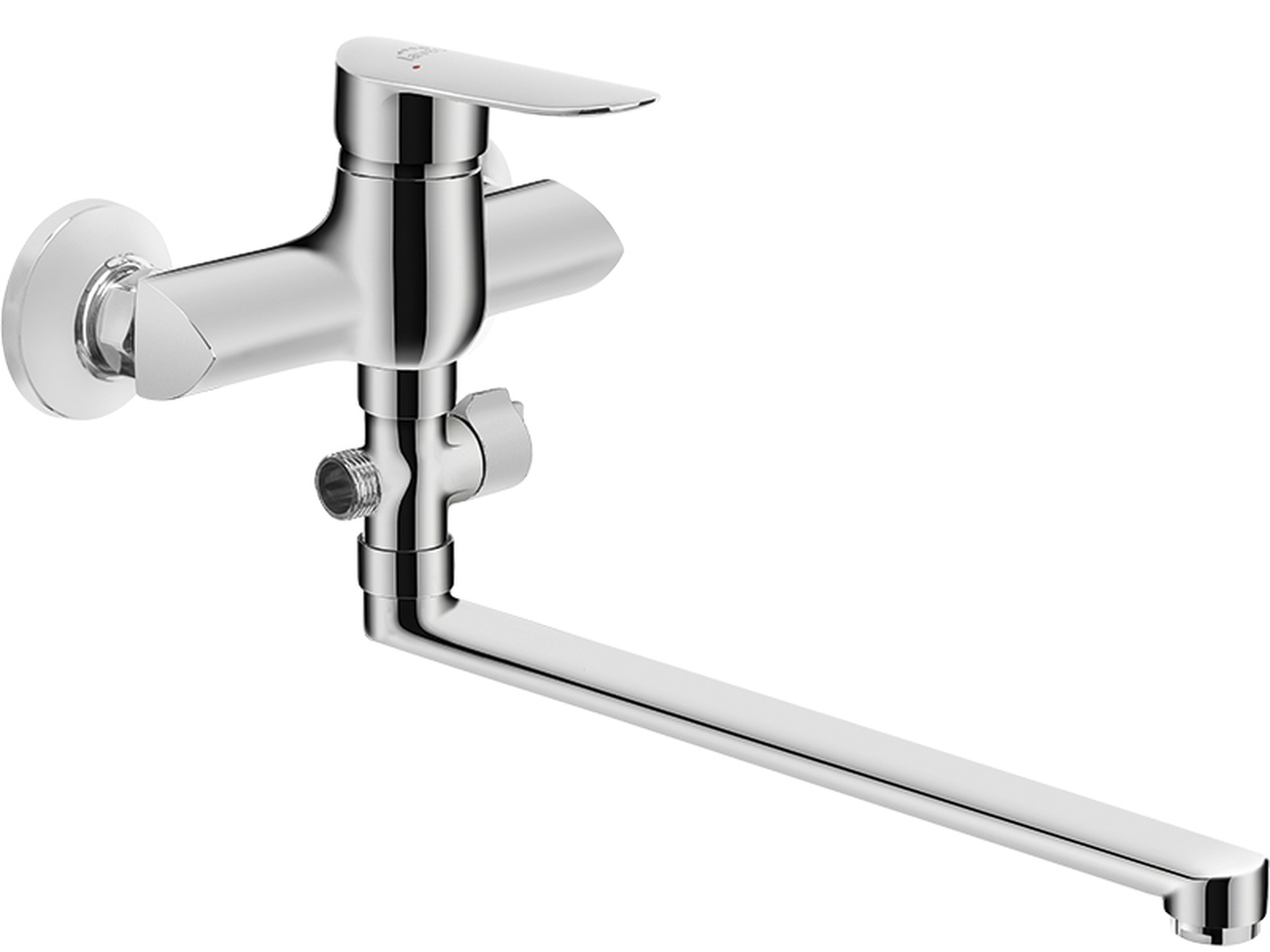 Laveo Appia bad- en douchekraan wand chroom BLP01FD