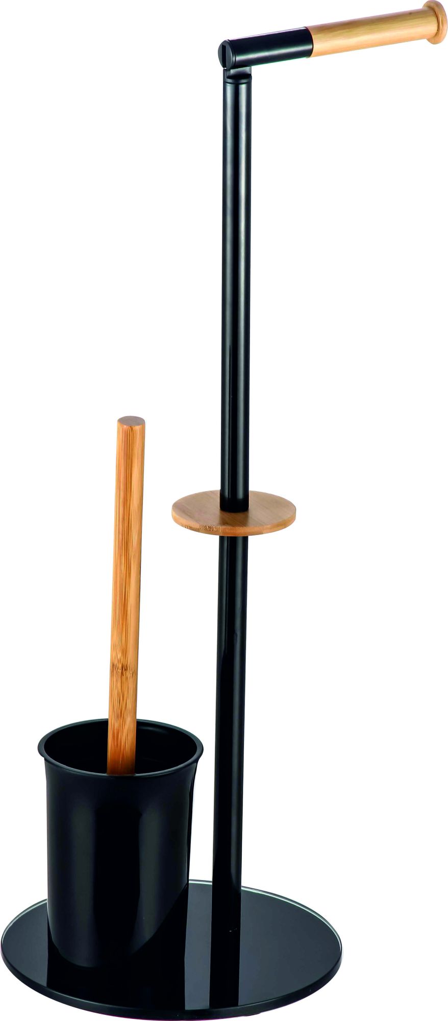BISK Umbra toiletborstel geplaatst zwart-hout 07986