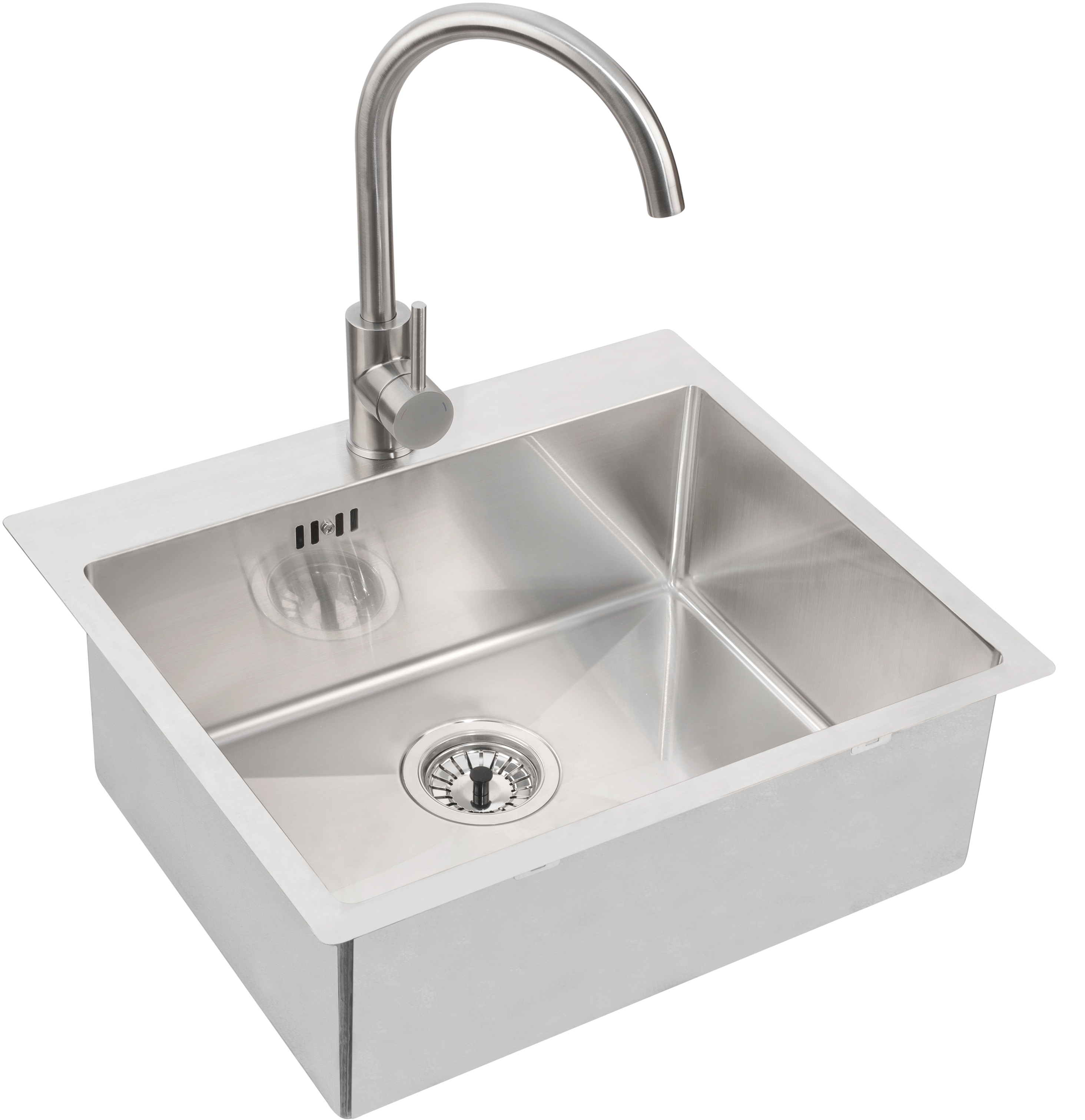 Alveus Concept stalen spoelbak 55x48 cm staal 1124382