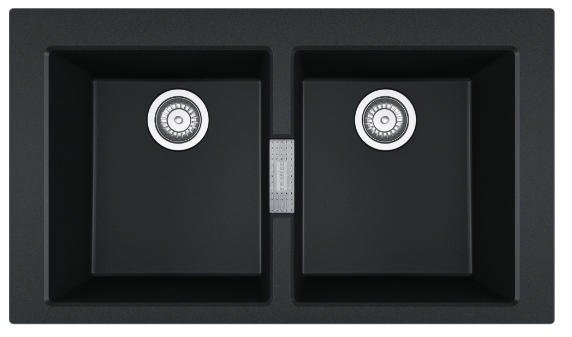 Franke Sirius 2.0 tectoniet spoelbak 86x50 cm grijs/grafiet/onyx 143.0618.688