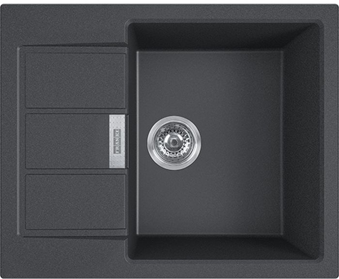Franke Sirius 2.0 tectoniet spoelbak 62x50 cm grijs/grafiet/onyx 143.0618.665