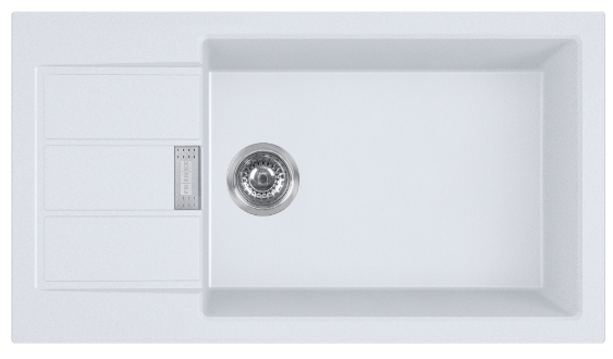 Franke Sirius 2.0 tectoniet spoelbak 78x43.5 cm wit 143.0618.649