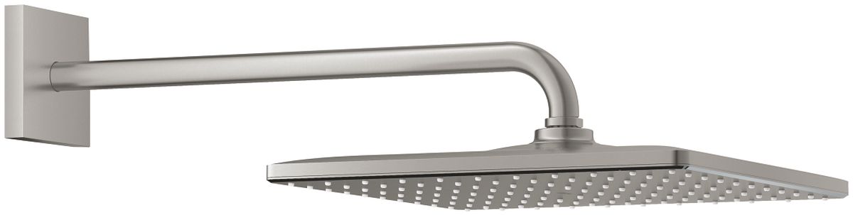 Grohe Rainshower regendouche met arm 31x31 cm vierkant SuperSteel 26564DC0