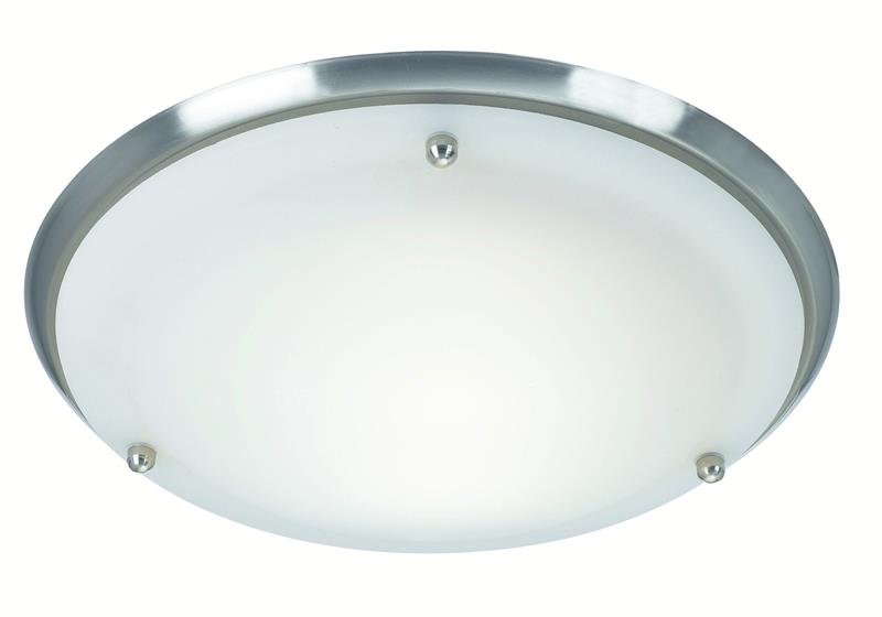 Markslöjd Åre plafond 1x60 W wit-staal 102527