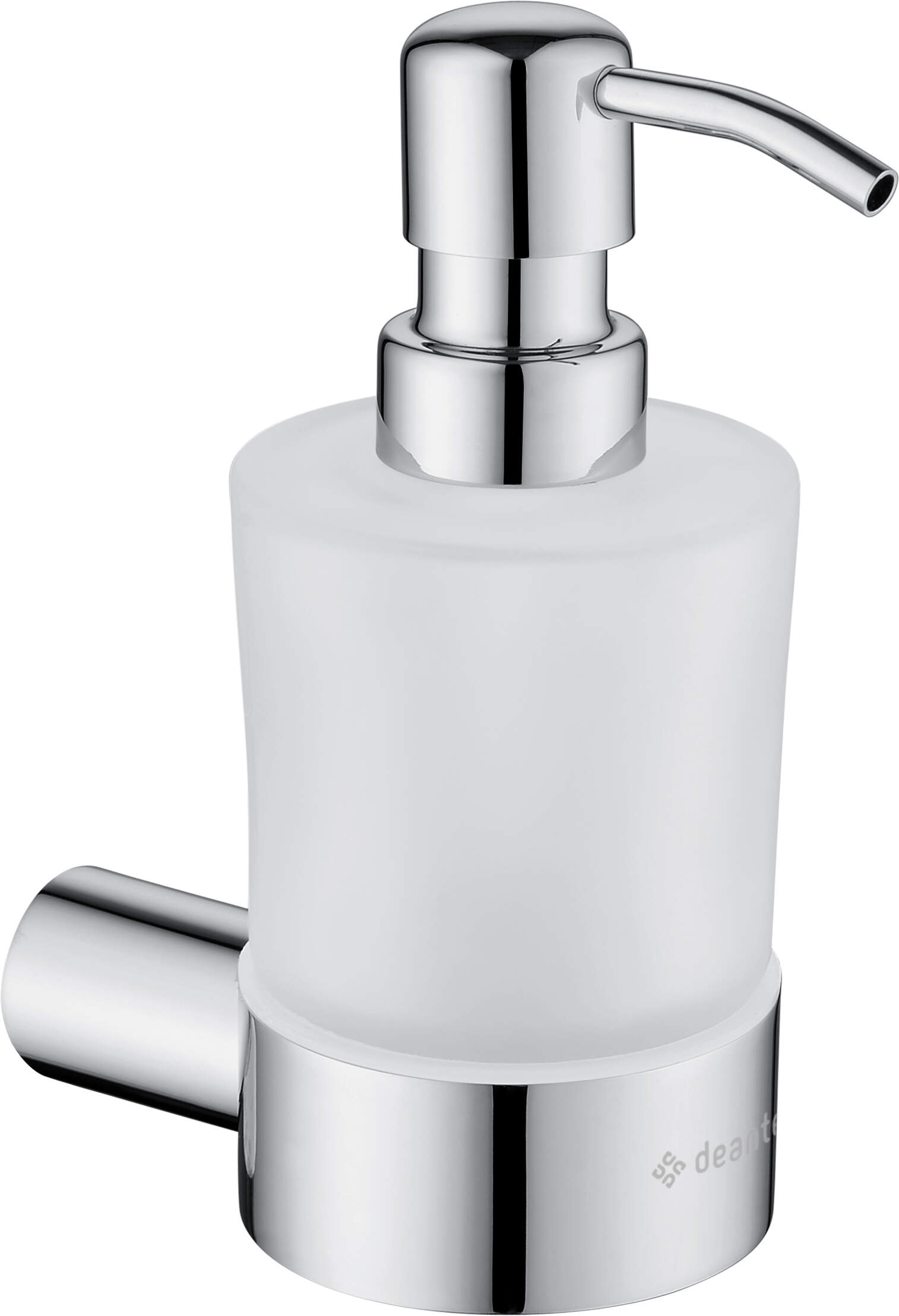 Deante Round zeepdispenser 200 ml chroom-glas ADR_0421