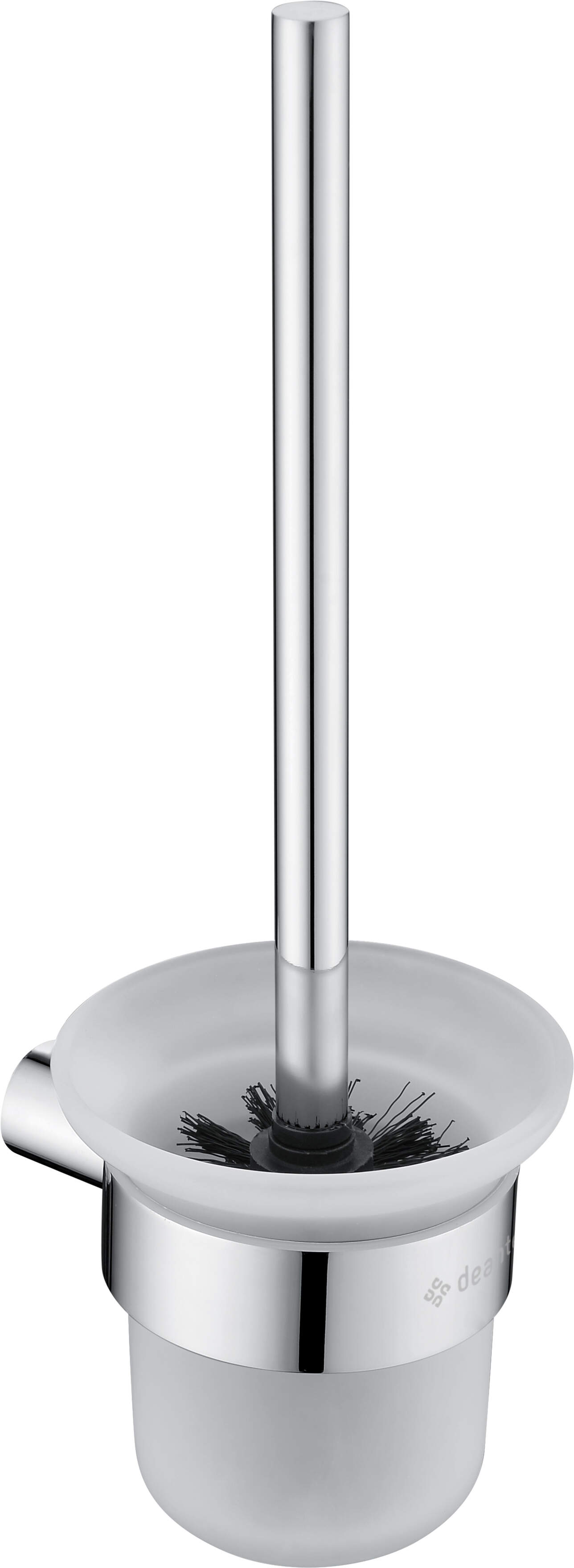 Deante Round toiletborstel ingeschroefd chroom-glas ADR_0711