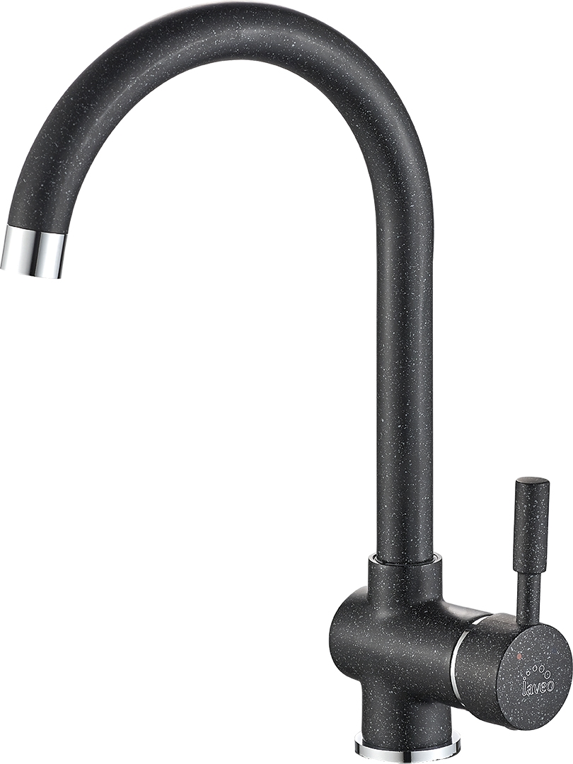 Laveo Lete keukenkraan staand zwart BQX768D
