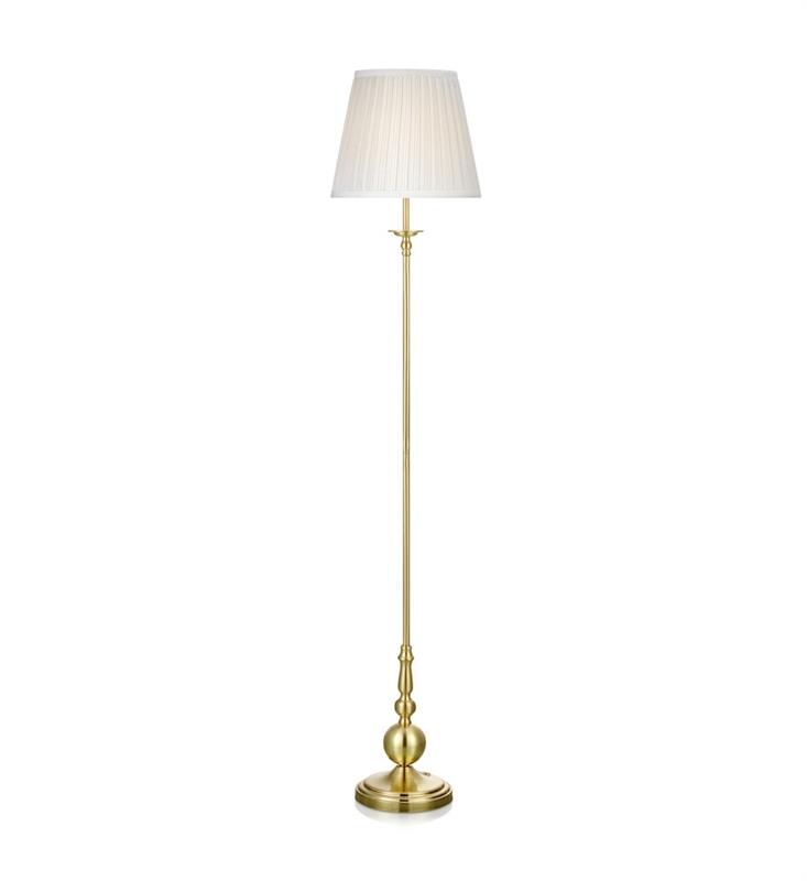 Markslöjd Imperia staanlamp 1x60 W wit-messing 106322