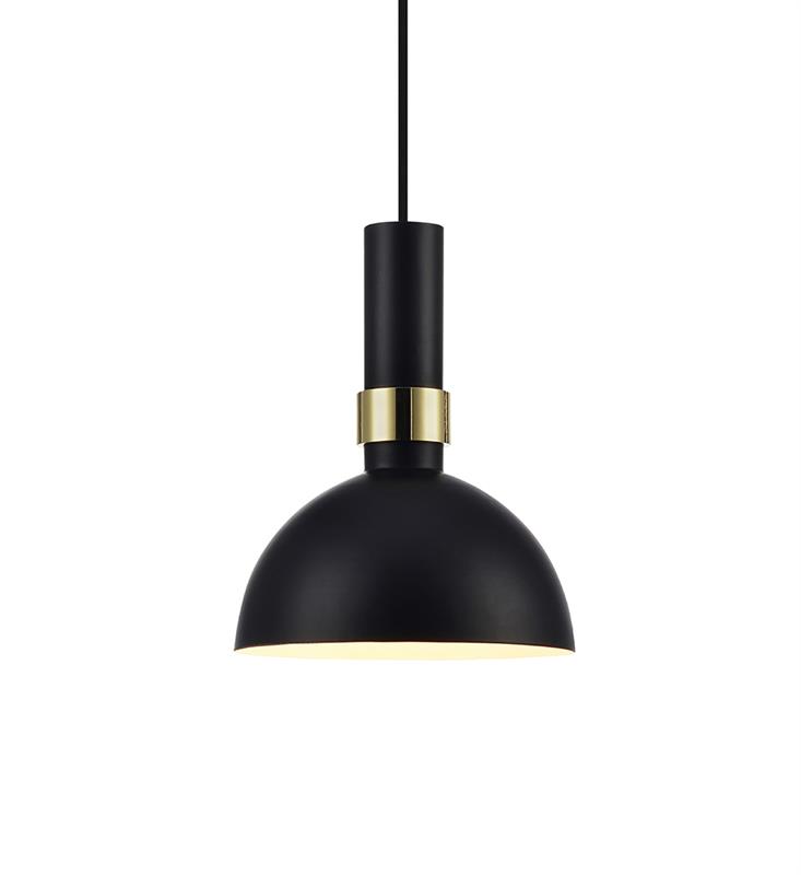 Markslöjd Larry hanglamp 1x60 W zwart-gouden 106974