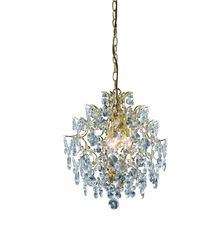 Markslöjd Rosendal hanglamp 3x40 W doorzichtig-gouden 100524