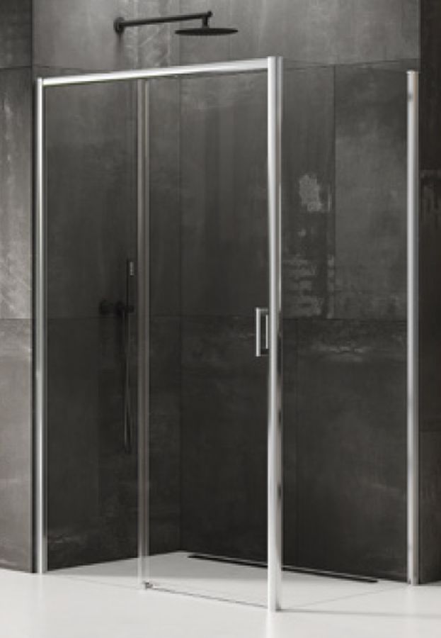 New Trendy Prime douchecabine 100x90 cm rechthoekig chroom glans/helder glas D-0298A/D-0124B