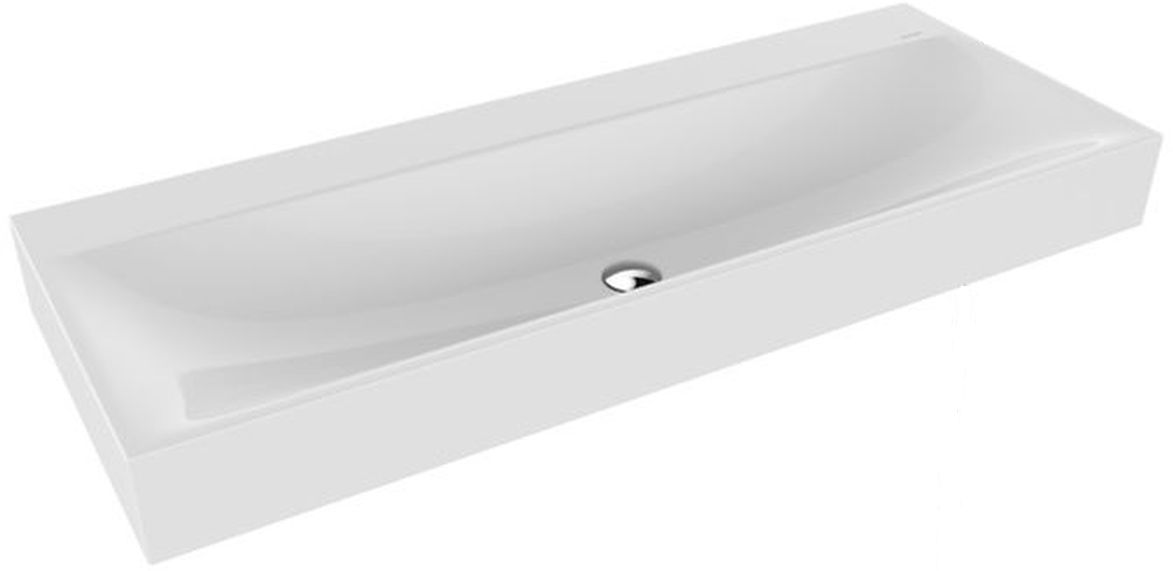 Kaldewei Silenio wastafel 120x46 cm rechthoekig klassiek wit glans 904506313001