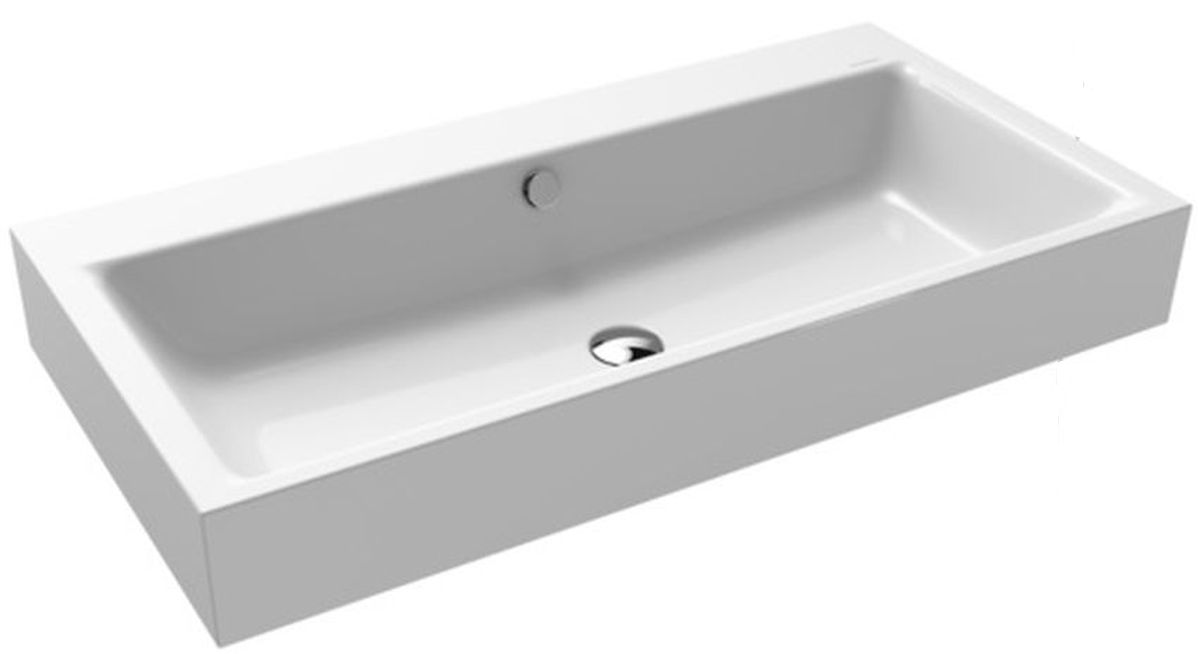 Kaldewei Puro wastafel 90x46 cm rechthoekig klassiek wit glans 901506003001