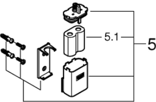 Grohe Eurosmart Cosmopolitan batterij voor stroomvoorziening 42886000