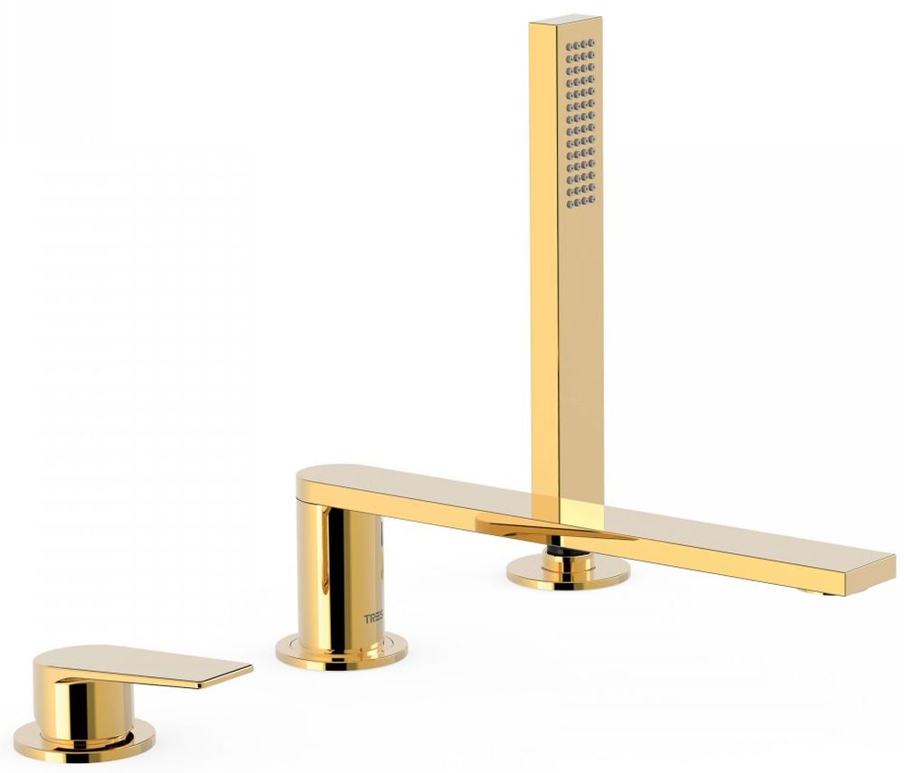 Tres Project bad- en douchekraan boven de badkuip gouden 211.161.03.OR