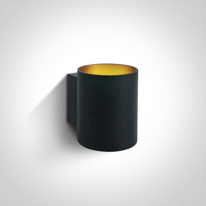 One Light Glafki wandlamp 1x30 W zwart 6017/B