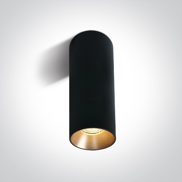 One Light Mudros plafondlamp 1x10 W zwart 12105MA/B