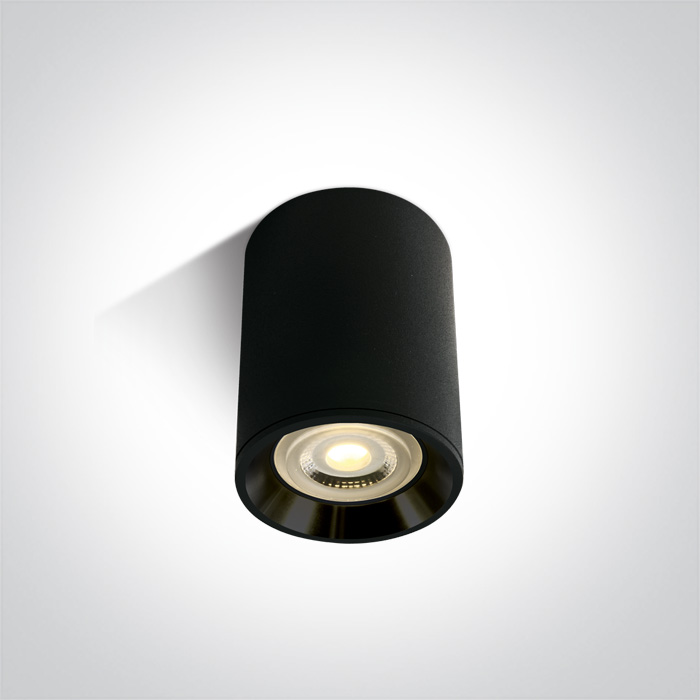 One Light Lawrio plafondlamp 1x10 W zwart 12105AL/B/B