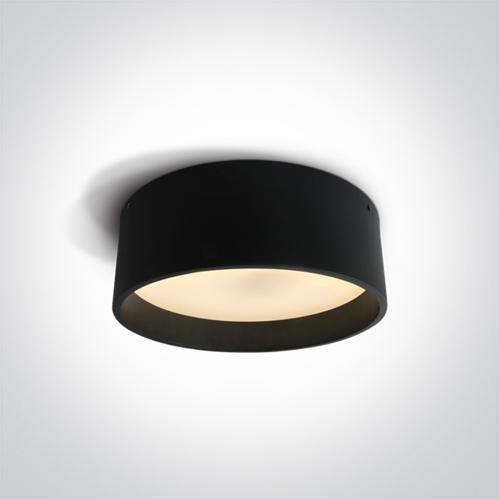 One Light Sinora plafond 1x40 W zwart 67438/B/W