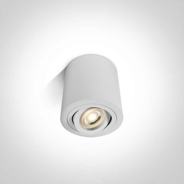 One Light Krokos plafondlamp 1x10 W wit 12105AB/W