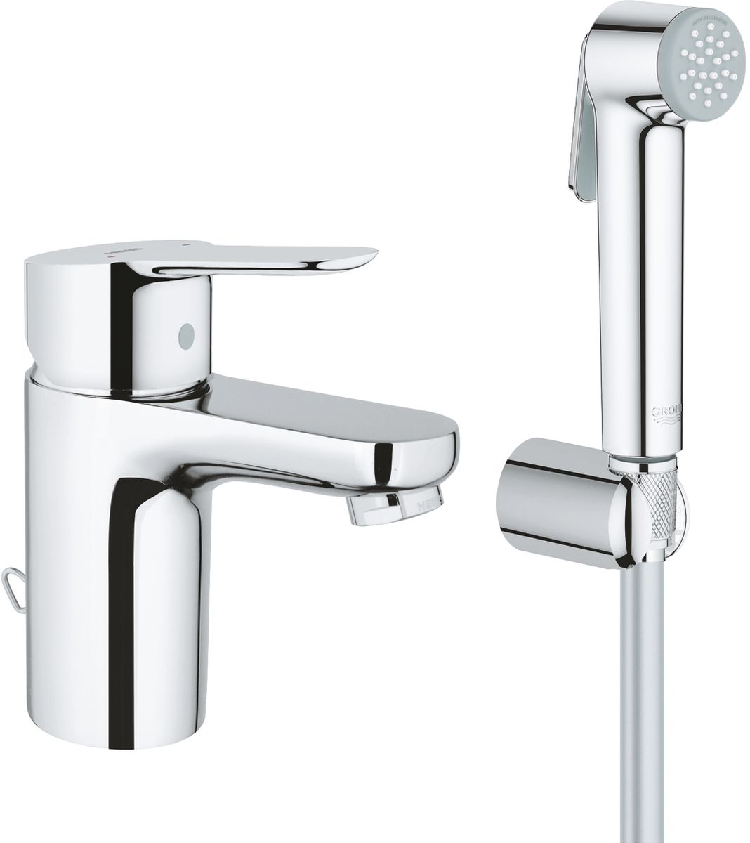 Grohe BauCosmopolitan wastafelkraan staand StarLight Chrome 23757000