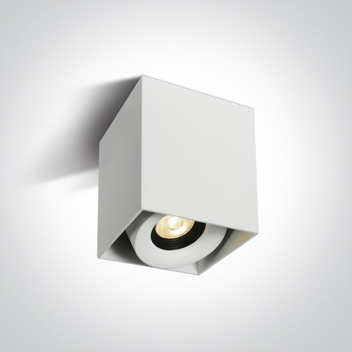 One Light Samarina plafondlamp 1x8 W wit-zwart 12108XA/W/W