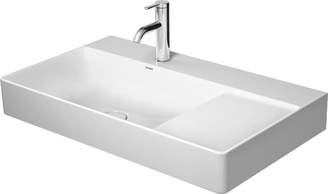 Duravit DuraSquare wastafel 80x47 cm rechthoekig meubel wit glans 2348800041