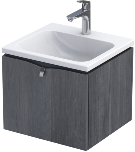 Oristo Siena kast 49.6x45.5x39 cm hangend onder de wastafel eik OR45-SD1S-50-50