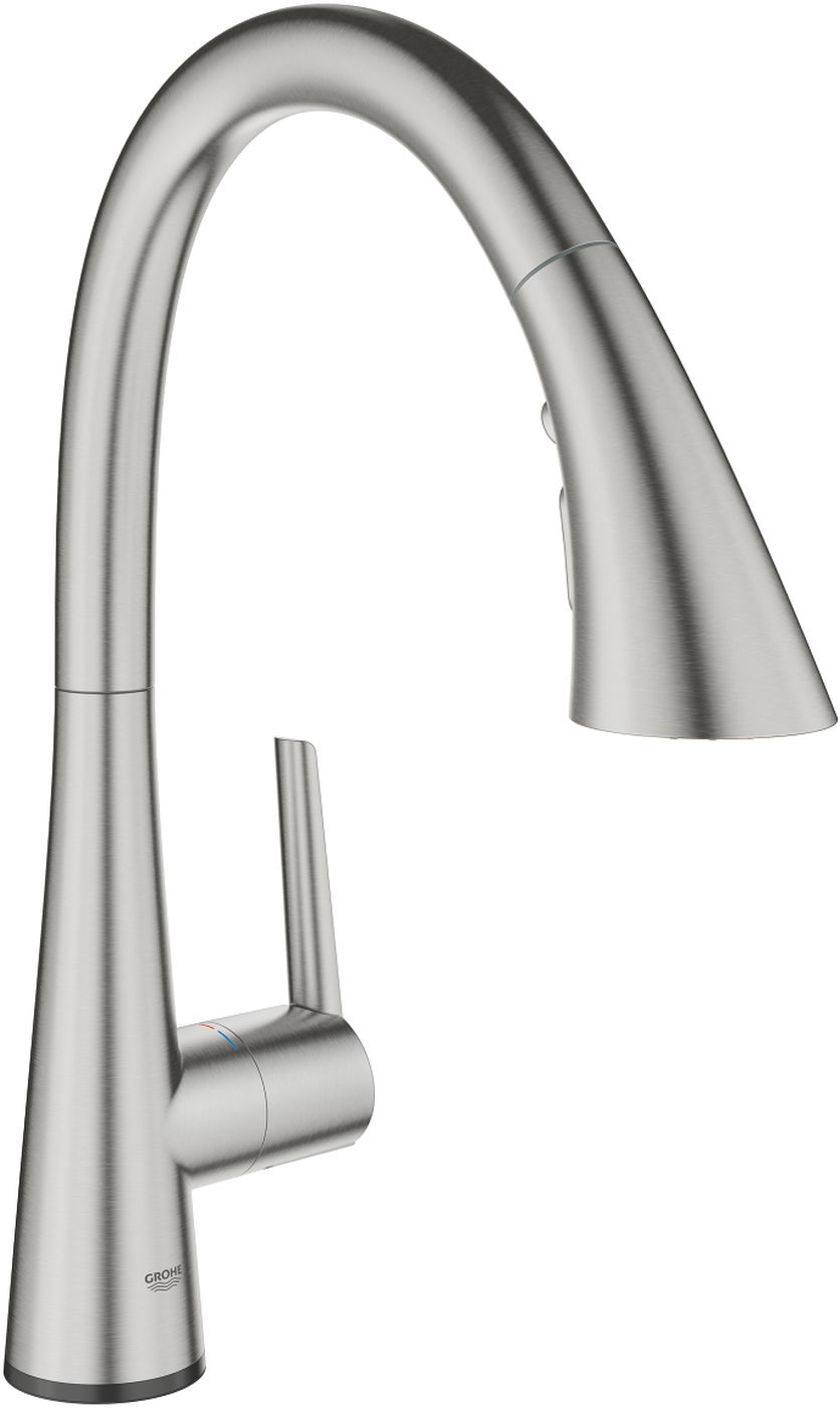 Grohe Zedra keukenkraan staand SuperSteel 30219DC2