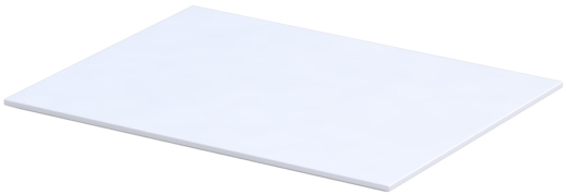 Oristo Uni badkamerblad 59.6x45.9 cm wit OR00-BU-60-2
