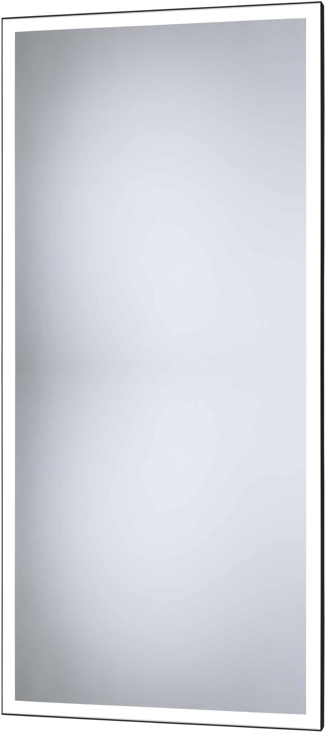 Dubiel Vitrum Solid spiegel 50x100 cm rechthoekig met verlichting zwart 5905241006925
