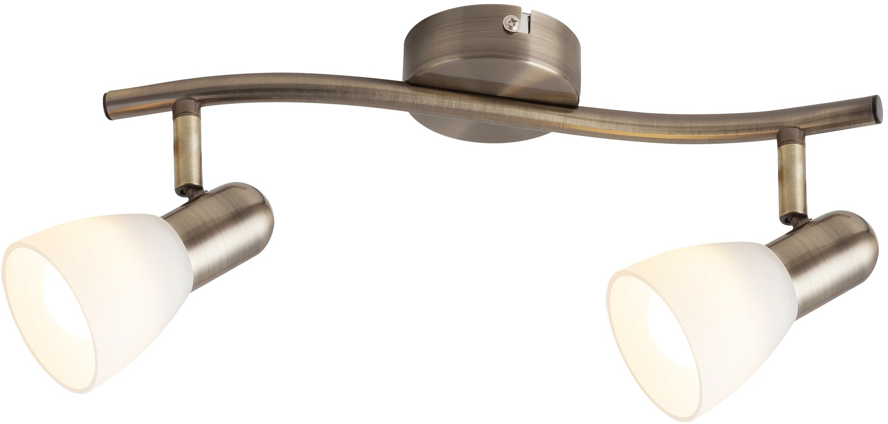 Rabalux Soma plafondlamp 2x40 W wit-bruin 6307