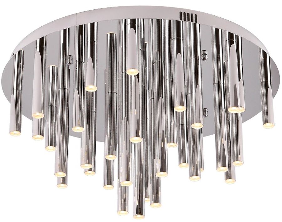 MaxLight Organic Chrom plafondlamp x1 W chroom C0115D