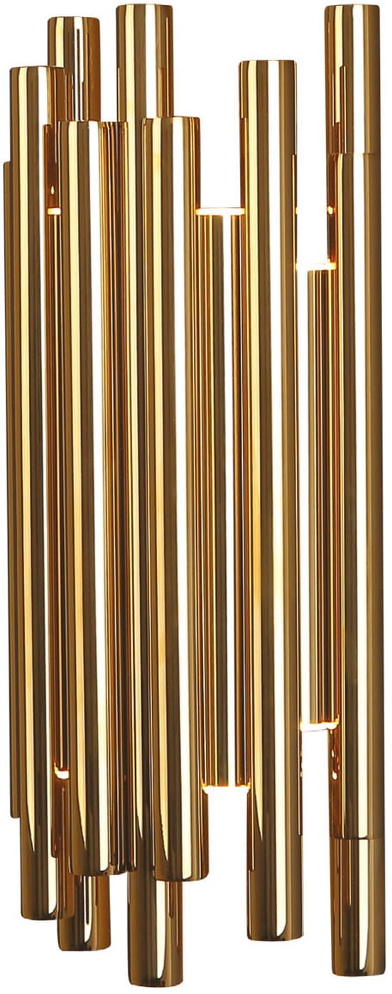 MaxLight Organic Gold wandlamp x1 W gouden W0187D