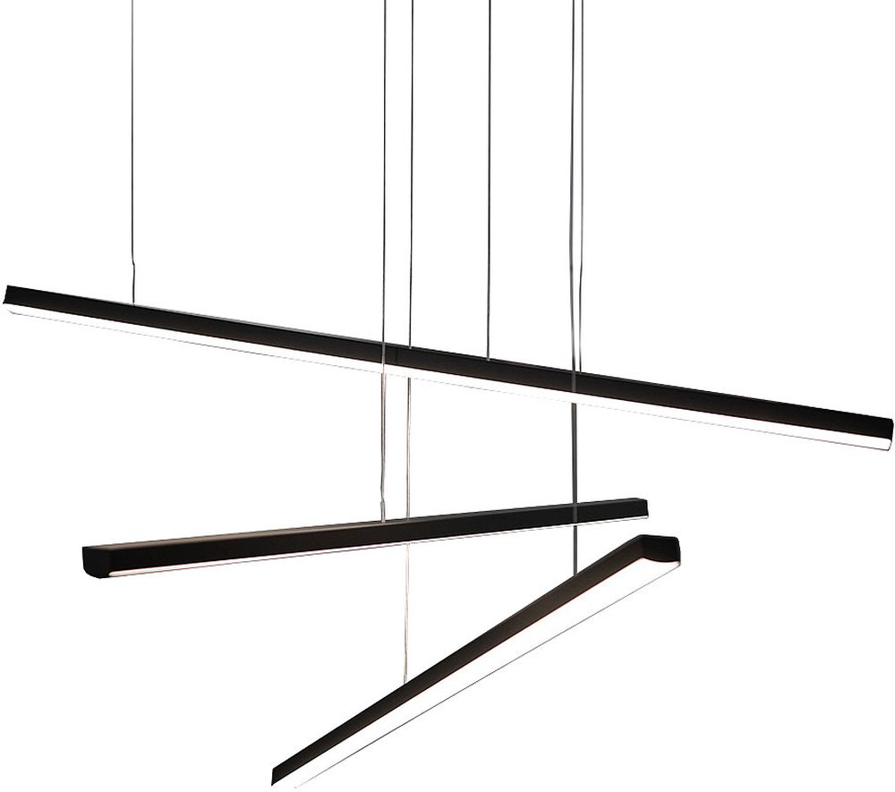 MaxLight Trio hanglamp 3x12 W zwart P0311D