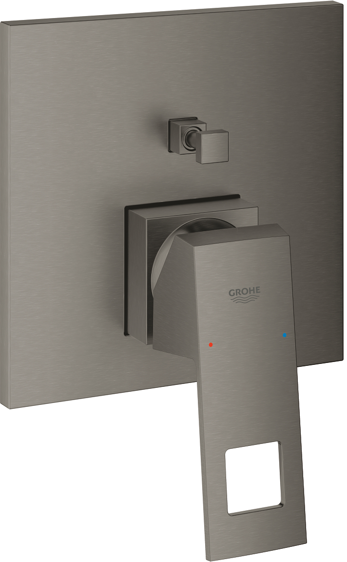 Grohe Eurocube bad- en douchekraan inbouw Brushed Hard Graphite 24062AL0