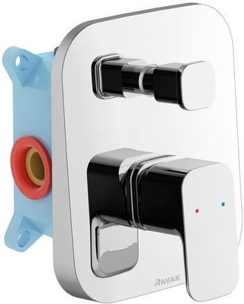 Ravak 10° bad- en douchekraan inbouw chroom X070136