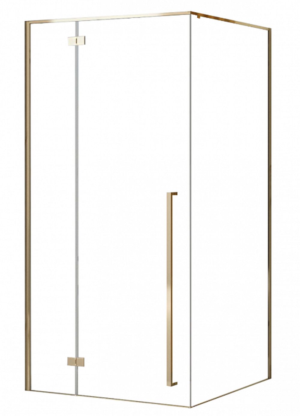 Rea Fargo douchecabine 90x90 cm vierkant gouden glans/helder glas REA-K4903