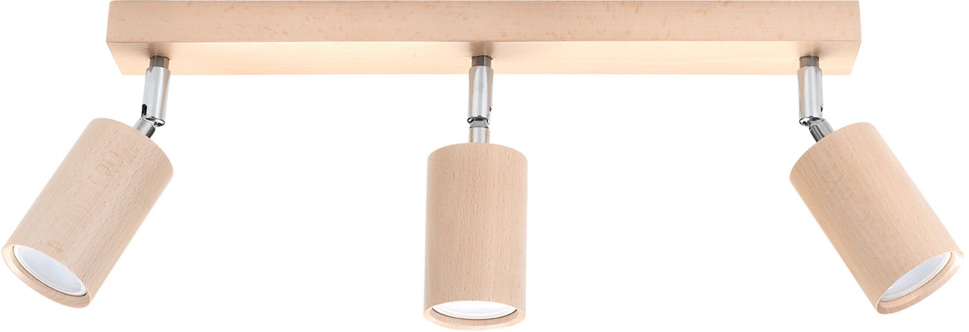 Sollux Lighting Berge plafondlamp 3x40 W chroom-bruin SL.0703