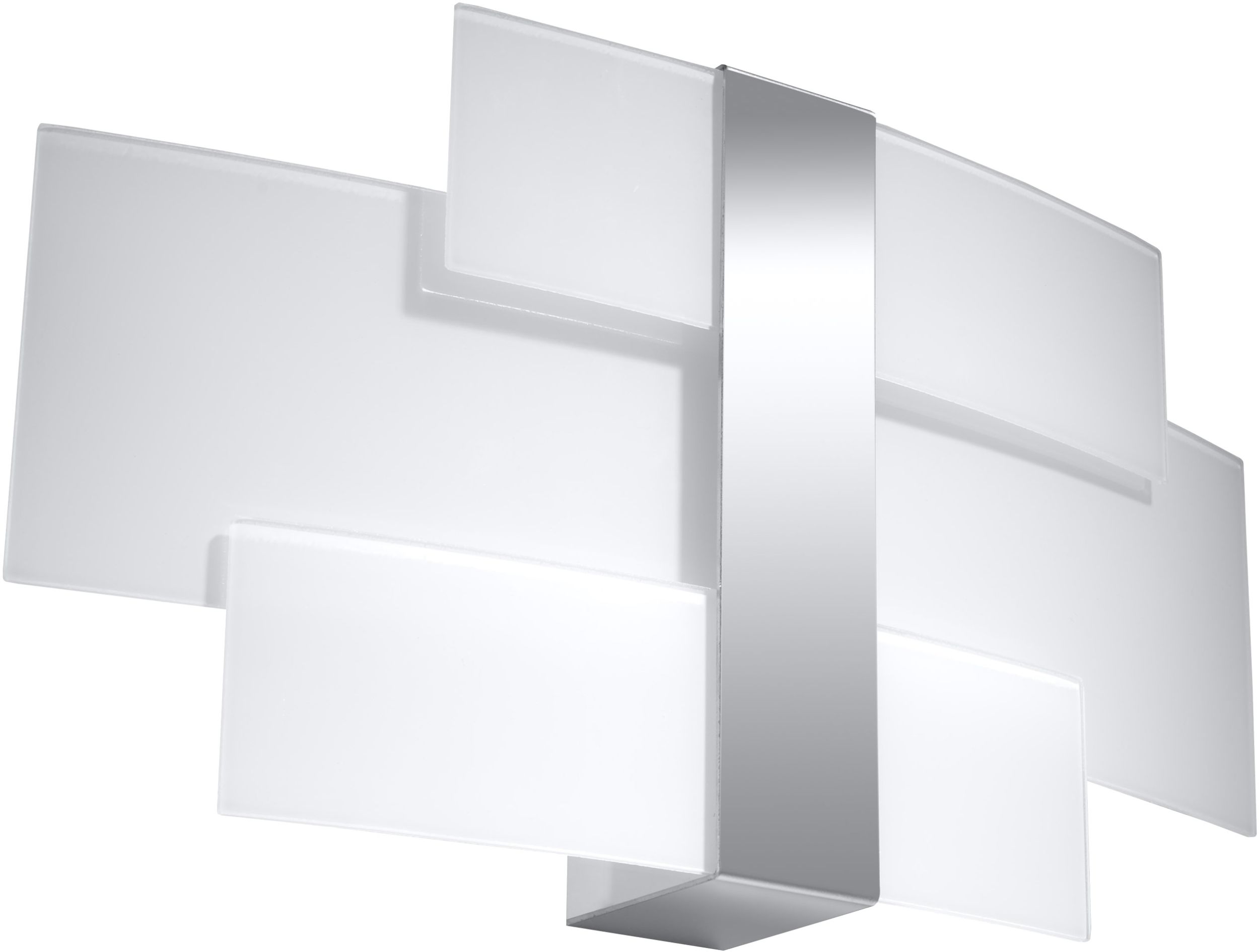 Sollux Lighting Celia wandlamp 2x40 W wit-chroom SL.0350