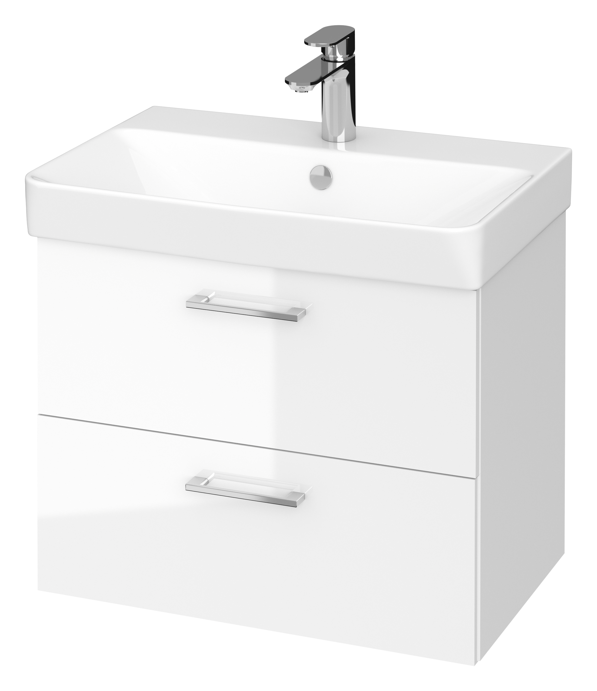 Cersanit Mille wastafel met kast 60 cm wit S801-318-DSM