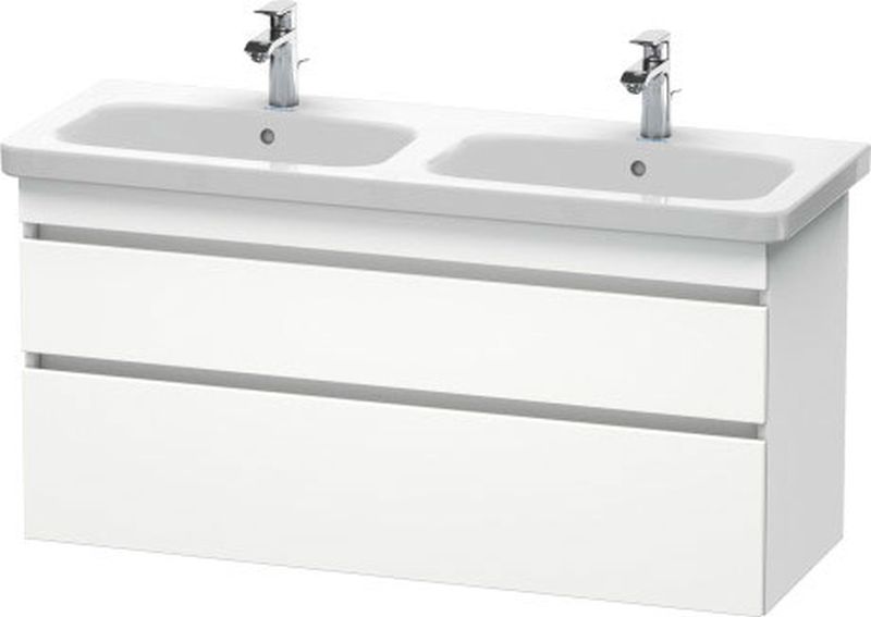 Duravit DuraStyle kast 123x44.8x61 cm hangend onder de wastafel wit DS649801818