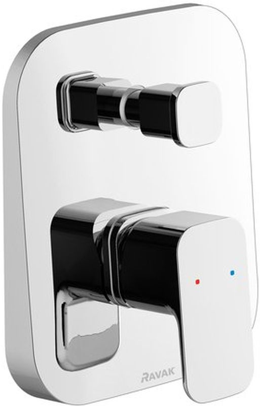 Ravak 10° bad- en douchekraan inbouw chroom X070134
