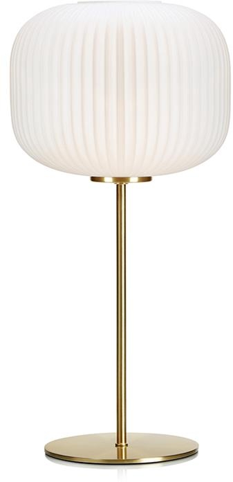 Markslöjd Sober tafellamp 1x60 W wit-messing 107819