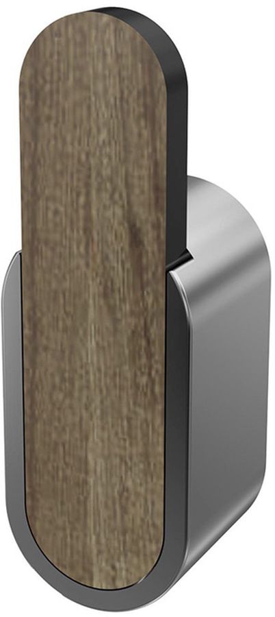 BISK Bergen handdoekhanger chroom-hout 07062