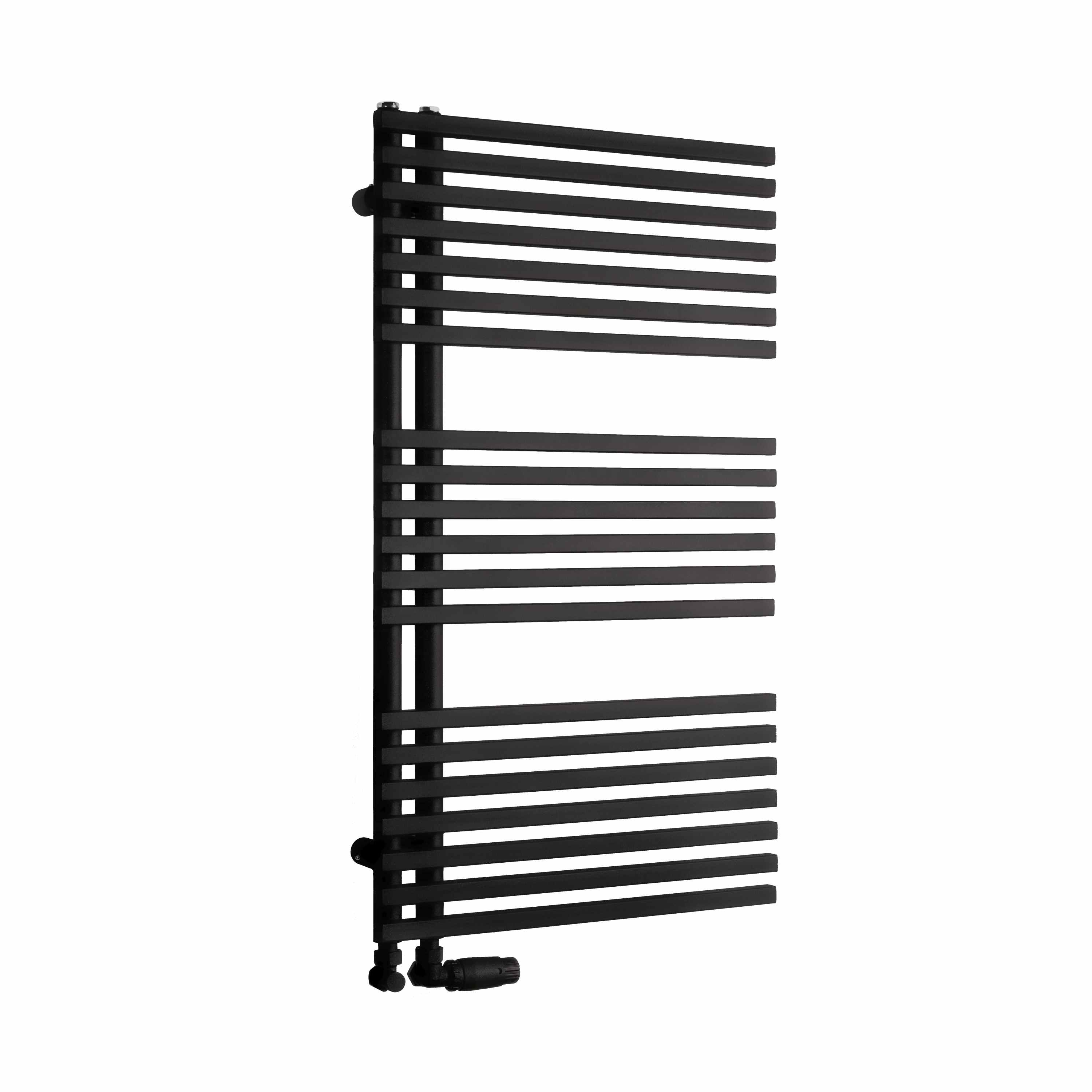 Luxrad Typ E badkamerverwarming decoratief 88.3x50 cm zwart TPE088305009005MAT